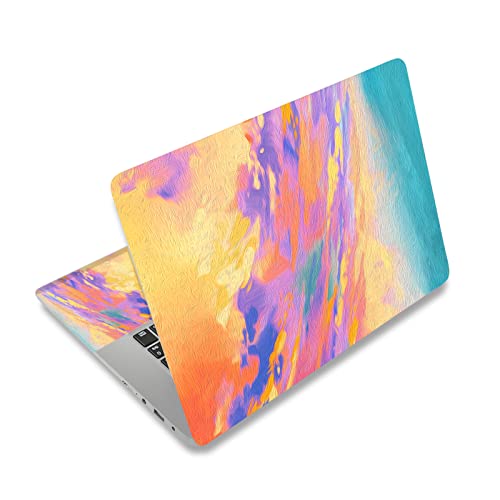Laptop Stickers Decal,12 13 14 15 15.6 inches Netbook Laptop Skin Sticker Reusable Protector Cover Case For Toshiba Hp Samsung Dell Apple Acer Leonovo Sony Asus Laptop Notebook (Colorful Oil Painting) - color: Colorful Oil Painting