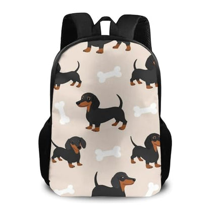 Waterproof College Gym Backpack Lightweight Travel Day Pack Carry On Backpack For Women Men Wiener Dog Doxie Dachshund Weiner Dog Pet Dogs - color: Color577