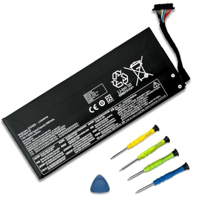 81Wh L23M2PK0 Laptop Battery for Lenovo Legion Go 8APU1 83E1 AMD Handheld | 7.82V 10360mAh Battery Replacement for Lenovo Legion; P/N:L23D2PK0 L23C2PK0 L23L2PK0 5B11M36298 SB11M36297 5B11M36299 - size: 6.14*2.55*1.0 inches L23M2PK0