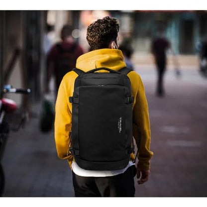 Laptop Backpack for Men 17-inch Travel- Computer Case Laptop Bag Large Capacity Business Weekender Satchel Purse Fashion Black - color: Black-500