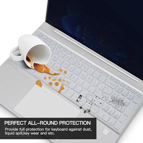 Keyboard Cover for HP 15.6 inch Laptop, HP Pavilion 15.6" 15-fc 15-fd Series,15z-fc000 15t-fd000 fd100 fd200 15-fc0499nr 15-fc0502nr 15-fc0399nr 15-fc0099nr 15-fd0123dx fd0127dx fd0012nr - color: Clear