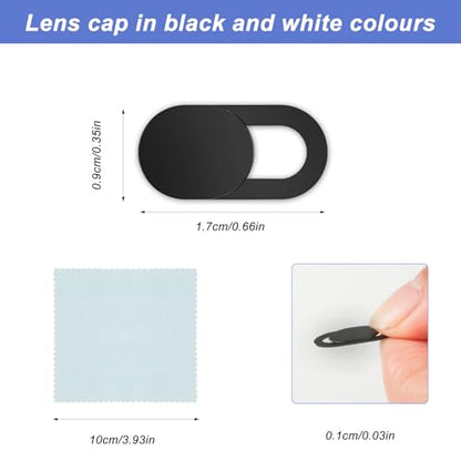 Webcam Cover for Laptop Camera Cover Slide,Camera Blocker Camera CoverSlide | 20 PCS Ultra Thin Phone Camera Covers for Laptops, Compatible with MacBook iMac iPad MacBook Pro Computer Laptop