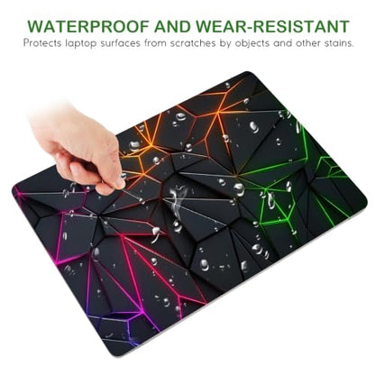 DINKY Laptop Notebook Skin Sticker Cover Decal, 13 13.3 14 15 15.4 15.6 inch Laptop Vinyl Skin Sticker Cover Soft Art Protector Netbook, Glowing Diamond Grid - color: Glowing Diamond Grid