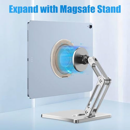 Tablet Ring Holder - Adjustable Universal Tablet Hand Strap Holder Stand | 360 Degree Handle Grip Adhesive Handle Mount for iPad Air Pro Mini /Galaxy Tab/ Lenovo/Xiaomi/Huawei/Kindle All 7-13" Device - color: Gold