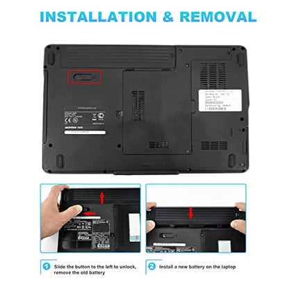 Fancy Buying GP952 GW252 GW240 X284G Laptop Battery for Dell Inspiron 1525 1526 1545 1546 1440 1750 Vostro 500 K450n fits P/N: RN873 M911 M911G - size: 8.84*2.94*1.13inch 1525