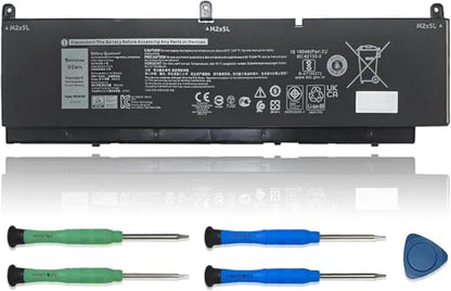 PKWVM Laptop Battery Replacement for Dell Precision 7550 7750 7760 7560 Series C903V CR72X 0CR72X 0447VR 068N03 11.4V 7922mAh 95Wh - size: 11.14*2.95*0.37 inch PKWVM