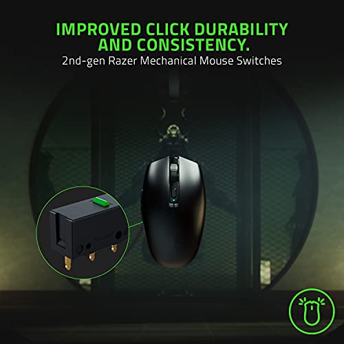 Razer Orochi V2 Wireless Gaming Mouse, 950 Hr Battery, Black | 60g Lightweight & Portable, Bluetooth & 2.4Ghz Wireless Connectivity, 18K DPI, AA or AAA Battery, Compatible with PC & Mac - color: Classic Black