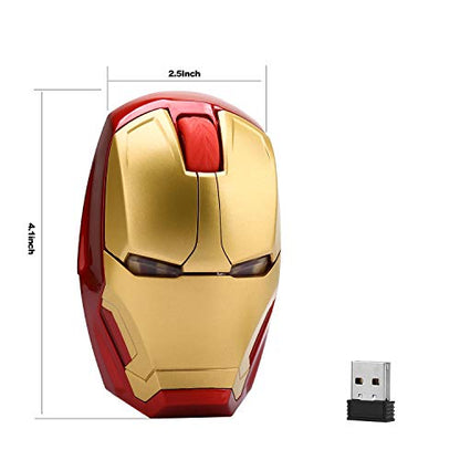 Cool Wireless Mouse, 2.4 G Portable Ergonomic Optical Wireless Mouse with USB Receiver | for Notebook PC Laptop Computer MacBook | with 8G USB Flash Drive | 3 Adjustment Levels