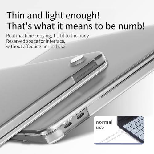 IMMOENUC Protective Case Set Compatible with 2026 MacBook Neo 13 Inch, Frosted Translucent Matte Hard Shell Cover with Keyboard Cover and Trackpad Film