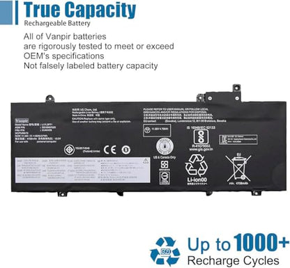 L17L3P71 01AV478 Laptop Battery Compatible with Lenovo ThinkPad T480s Series Notebook 01AV479 L17M3P71 L17S3P71 SB10K97621 11.58V 57Wh 4920mAh 3-Cell - size: 10.50*3.52*0.25 inch L17L3P71
