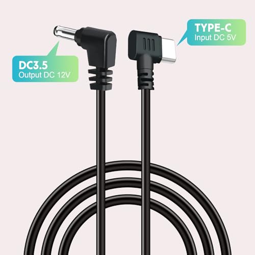 Furrion Vision S Display Power Cable Replacement - (3.3ft) | USB-C to DC 3.5mm charger adapter for FOS07TADS monitor, compatible with FOS48TA-BL/FOS48TAPK-BL hanging backup camera system - color: 3.3FT