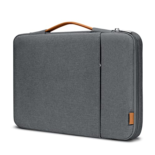 360° Protective Laptop Sleeve Bag for 15.6-16.1 inch, Portable Bag for HP Dell Asus Acer Gaming Notebook Computer with Hard Shell Case, Splash-Resistant Case with Accessory Pocket, Grey - color: Gray, size: 15.6-16.1 inch Gaming Laptop