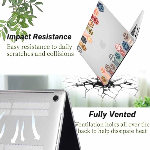 Compatible with MacBook Pro 14 inch Pro/Max Case 2025-2021 M5/M4/M3/M2/M1 Models A3434 A3185 A3401 A3112 A2918 A2992 A2779 A2442, Plastic Laptop Shell & Keyboard Cover, Enchanting Cat Paws - color: Enchanting Cat Paws, size: Pro 14.2" (2026-2021)M5/M4/M3/