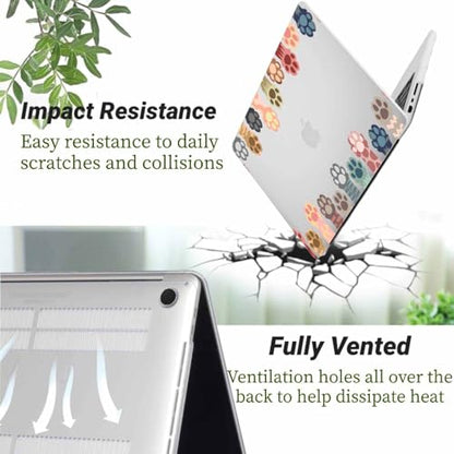 Compatible with MacBook Pro 14 inch Pro/Max Case 2025-2021 M5/M4/M3/M2/M1 Models A3434 A3185 A3401 A3112 A2918 A2992 A2779 A2442, Plastic Laptop Shell & Keyboard Cover, Enchanting Cat Paws - color: Enchanting Cat Paws, size: Pro 14.2" (2026-2021)M5/M4/M3/
