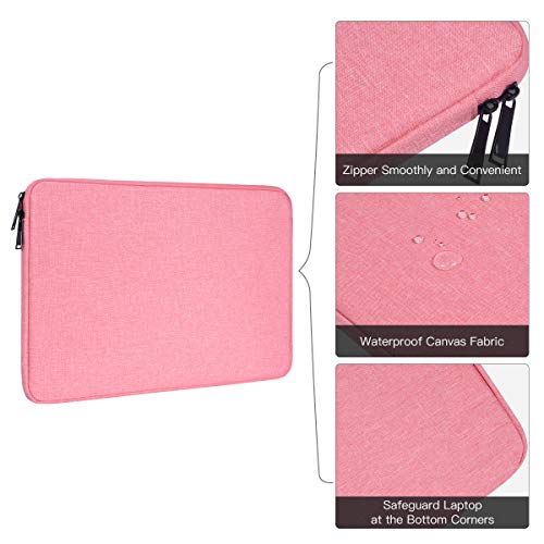 15.6 Inch Laptop Sleeve Case for Lenovo IdeaPad 3 3i/Lenovo ThinkPad E15/ Legion/Yoga 7i 16 inch/Flex 5, LG Gram 16", Dell HP Asus Acer Chromebook with Small Case, Pink - color: Pink, size: 15.6 Inch