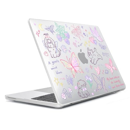 Compatible with 2026 MacBook Neo 13 inch Case Model A3404 with A18 Pro Chip, Sturdy Protective Hard Shell Case & Keyboard Cover & Screen Protector & Webcam Cover, Cute Puppy - color: Cute Puppy