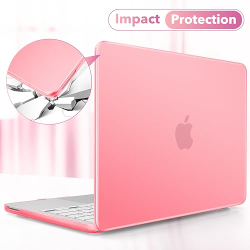 May Chen for MacBook Neo 13 inch Liquid Retina Display ((2026 Release A3404), Slim & Lightweight Protective Case with Screen Protector&Keyboard Cover&Dust Plug, Frosted Pink - color: Frosted Pink