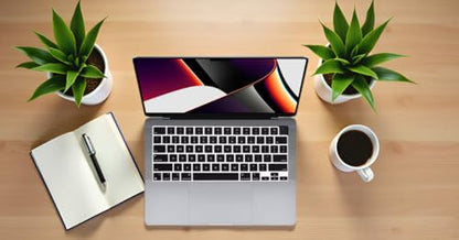 Se7enline Compatible with MacBook Keyboard Cover Skin for Mac Neo & Air 13/15 & Pro 14/16 inch (M5 M4 M3 M2 M1 A18 Pro) 2026/2025/2024/2023/2022/2021 Silicone Waterproof Dustproof Durable,Black - color: Black