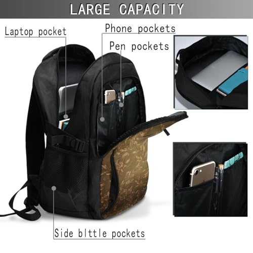 Travel Laptop Backpack Business Backpack for Men Women Large Texture Travel Backpack with USB Charging Port