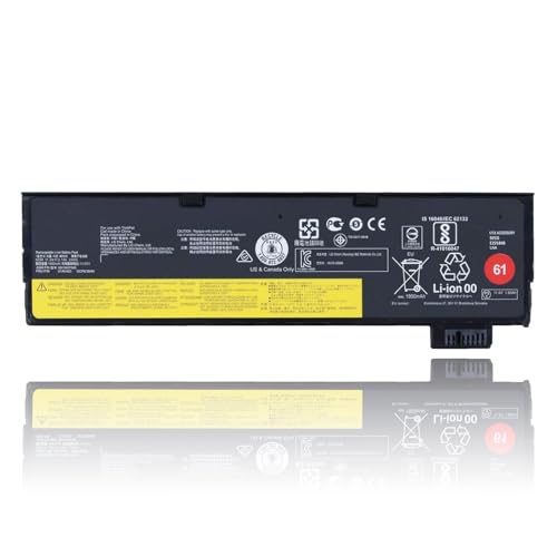61 01AV423 T470 T480 Laptop Battery Replacement for Lenovo ThinkPad A475 T570 T580 P51S P52S TP25 Battery 4X50M08810 01AV422 01AV424 01AV452 SB10K97579 SB10K97580 11.4V 24Wh 2100mAh - size: 8.2*2.55*0.4 inch 01AV423