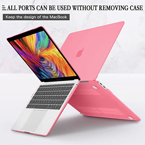 CISSOOK Compatible with MacBook Pro 14 inch Case 2026-2021, Hard Shell Case Keyboard Cover Screen Protector for MacBook Pro 14 M1 M2 M3 M4 M5 Chip, Matte Pink - color: Matte Pink