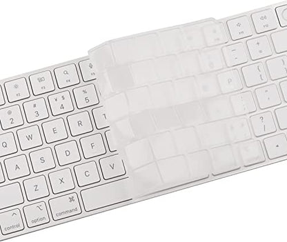 Keyboard Cover Skin for 2023 2021 Apple iMac 24 Inch Magic Keyboard M3 Chip/M1 Chip with Touch ID, Ultra Thin Keyboard Skin for 2024 2023 2022 2021 iMac 24 Model A2449 A2550 Protective Accessories-TPU - color: TPU