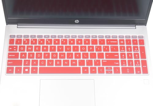 Keyboard Cover Compatible for 15.6" HP Laptop 15-fc 15-fd 15t-fd 15z-fc Series, HP Pavilion 15 15-eg/eh/er 15t-eg200/eg300 15z-eh300 Series, HP Pavilion 17z 17z-cp000 17z-ca200 17-cn 17-cp Series (Red - color: Red