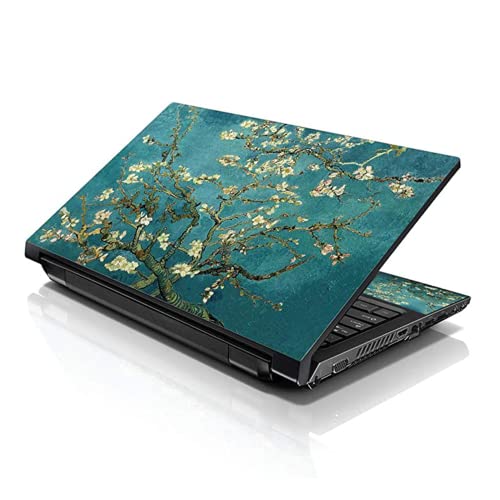 LSS 15 15.6 Inches Laptop Notebook Skin Sticker with 2 Wrist Pads - Reusable Cover Protector Vinyl Sticker Cover Decal Fits 13" - 16" HP Asus Acer Samsung - Almond Trees - color: Almond Trees, size: 13" - 16"