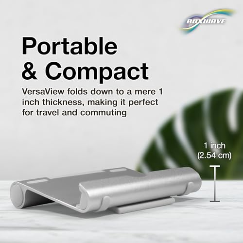 BoxWave Stand and Mount Compatible with ARZOPA Portable Monitor S1 Table (15.6 in) - VersaView Aluminum Stand, Portable, Multi Angle Viewing Sturdy