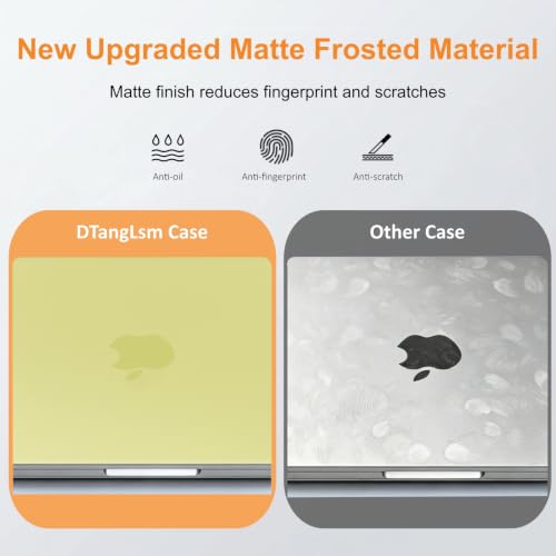 Matte Finish Case for MacBook Neo 13 inch 2026 Model A3404, Citrus Clear | Exact Fit Scratches & Fingerprints Resistant, Ultra-Thin Matte Frosted Protective Hard Shell Mac Neo Case and Keyboard Cover - color: Citrus Clear