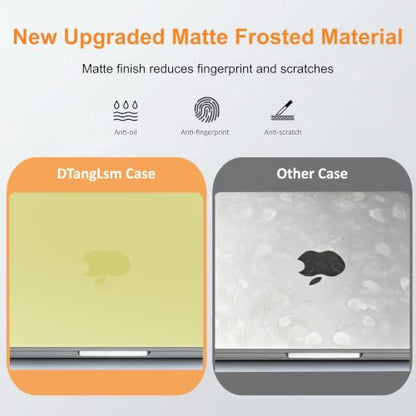 Matte Finish Case for MacBook Neo 13 inch 2026 Model A3404, Citrus Clear | Exact Fit Scratches & Fingerprints Resistant, Ultra-Thin Matte Frosted Protective Hard Shell Mac Neo Case and Keyboard Cover - color: Citrus Clear