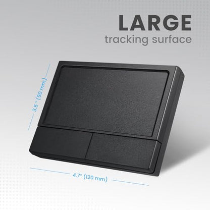 Perixx PERIPAD-704 Wireless Touchpad, Portable Track Pad for Desktop and Laptop User, Large Size 4.72x3.54x0.74 inches, Black - size: Big - Wireless