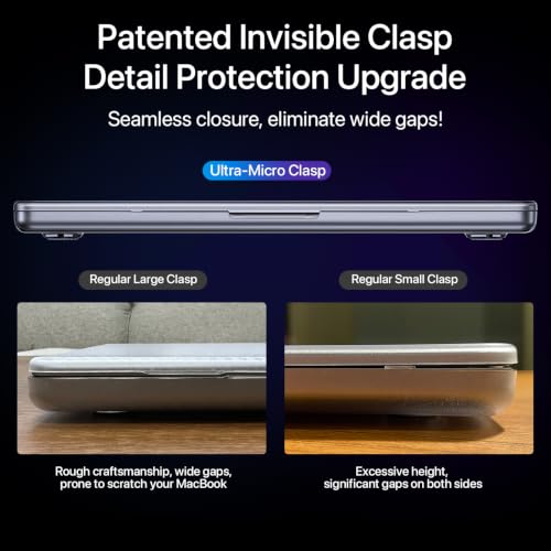 Soonjet for MacBook Pro 16 Inch Case M5 M4 M3 M2 M1 Pro/Max, 2026–2021 | 100% Official Color Match, Clear Matte Finish, Anti-Crack Design, Scratch & Fingerprint Resistant, Slim Hard Shell - color: Frosted Clear