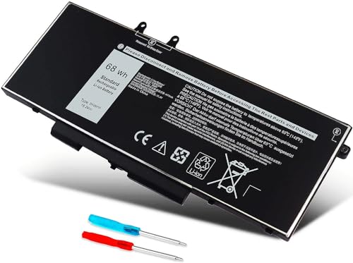 68Wh 3HWPP Laptop Battery Replacement for Dell Latitude 5510 5410 5501 5401 5511 5411 Precision 3541 3551 Inspiron 7706 2n1 Inspiron 17 7500 7506 2-in-1 Black Edition 03HWPP 10X1J N2NLL 1VY7F 451-BCMN - size: 3HWPP