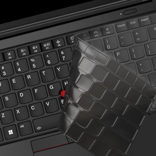 Keyboard Cover for Lenovo Thinkpad x1 Carbon Gen 11/10 14", ThinkPad T14 T14s L14 P14s Gen 4/Gen 3, ThinkPad X1 Yoga Gen 8/7, E14 Gen 5 (Not Fit T14 L14 P14s Gen 6/5/2/1, E14 Gen 7/4/3)-Tinted TPU - color: Tinted-TPU