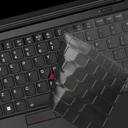Keyboard Cover for Lenovo Thinkpad x1 Carbon Gen 11/10 14", ThinkPad T14 T14s L14 P14s Gen 4/Gen 3, ThinkPad X1 Yoga Gen 8/7, E14 Gen 5 (Not Fit T14 L14 P14s Gen 6/5/2/1, E14 Gen 7/4/3)-Tinted TPU - color: Tinted-TPU