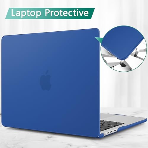 May Chen Case for MacBook Air 13/13.6-inch (M5/M4/M3/M2, 2022-2026 Models A3449 A3240 A3113 A2681), Lightweight | Closes Seamlessly | Ideal for Work Hard Shell Case, Dark Blue - color: Dark Blue