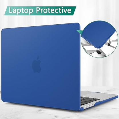 May Chen Case for MacBook Air 13/13.6-inch (M5/M4/M3/M2, 2022-2026 Models A3449 A3240 A3113 A2681), Lightweight | Closes Seamlessly | Ideal for Work Hard Shell Case, Dark Blue - color: Dark Blue