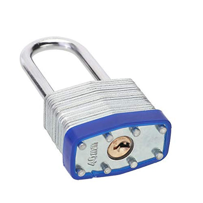 Lock, 1-9/16" (40mm) Laminated Keyed Padlocks, keyed Alike Locks, 2 inch Long Shackle Locks- Pack of 12 - color: Pack of 12 (Long)