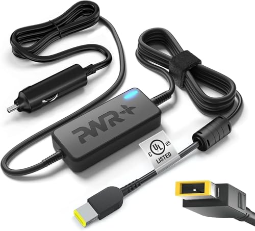 CAR Charger for Lenovo Laptop 45W 65W 90W 0B47481: T440 T450 T460 T470 ThinkPad X1 Carbon Yoga 2 Pro 11 13 14 Edge 15 Flex 3 G50 G70 Z50 X240 X250 X260 T440p T450s T460s T470s Ideapad Adapter