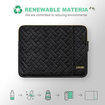 Lacdo 14 Inch Laptop Sleeve Case for HP Lenovo Dell ASUS Acer Chromebook 14, HP Stream 14, Dell Inspiron 14 / Latitude 14, Lenovo ThinkPad 14 / IdeaPad 14, ASUS VivoBook/ZenBook 14 Computer Bag, Black - color: Black, size: 14 Inch