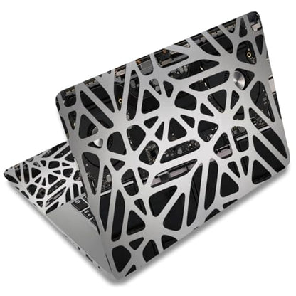 SUPERDANT 3 Pcs Circuit Board Laptop Skin Sticker Cover Decal Geometric Motherboard PVC Waterproof Scratch-Resistant Trim-to-Fit for 12-15.6 Inch Notebook Wrap Personalize Gift 38x27cm