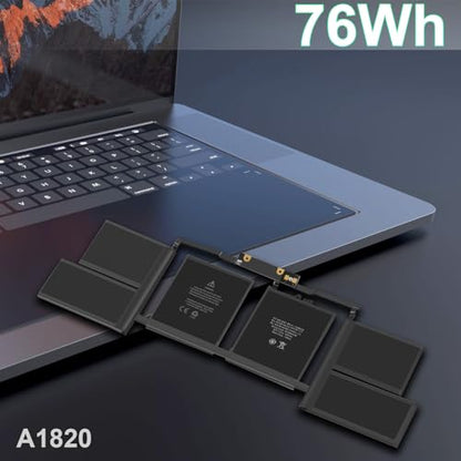 TREE.NB A1820 Battery Replacement, A1707 Laptop Battery for MacBook Pro 15 A1707 Late 2016 / Mid 2017 EMC 3072 EMC 3162 MLH32CH/A MLH42CH/A MLW72CH/A MLW82CH/A MPTR2LL/A MPTT2LL/A 11.4V 76Wh - size: 12.4x3.58x0.28inch A1820