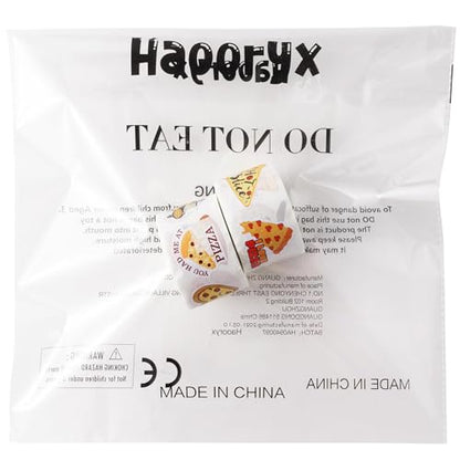 Haooryx Pizza Sticker Rolls - 1000Pcs Pizza Food Water Bottle Waterproof Vinyl Stickers Self Adhesive Art Craft Scrapbooking Birthday Party Favor Easter Busket Filler Greeting Card Making Laptop Phone - style: Pizza 2Roll