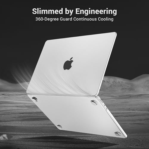 MOSISO Compatible with MacBook Air 13 inch Case M5 M4 M3 M2 2026-2022 | 2 in 1 Kit Anti-Fingerprints Shell for Mac Air 13.6, Ultra Seamlessly Closes Cover, A3449 A3240 A3113 A2681, Matte Clear - color: Matte Clear