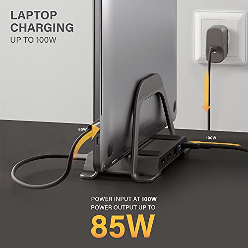 ALOGIC 10-in-1 USB-C Dual Monitor Docking with 2 HDMI, 3 USB Ports, SD & microSD Card Reader, 100W Power Delivery, Gigabit Ethernet & 3.5mm Audio Jack