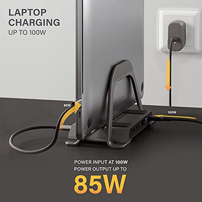 ALOGIC 10-in-1 USB-C Dual Monitor Docking with 2 HDMI, 3 USB Ports, SD & microSD Card Reader, 100W Power Delivery, Gigabit Ethernet & 3.5mm Audio Jack