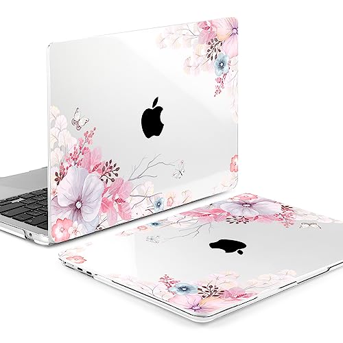 Batianda Case for MacBook Air 15" with M5 M4 M3 M2 Chip, Lovely Flower | 4-in-1 set with soft pastel floral design, lightweight slim hard shell protection for students, travelers and nature lovers - color: Lovely Flower