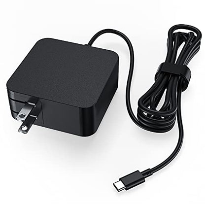 USB-C 65W 45W AC Adapter Laptop Charger for Asus Chromebook ZenBook | For Transformer ExpertBook,C302C C213 C214 C436 C523 ADP-45EW B,UX390UA UX490 UX325 UX393 UX371,B9450FA,T302,Foldable Plug