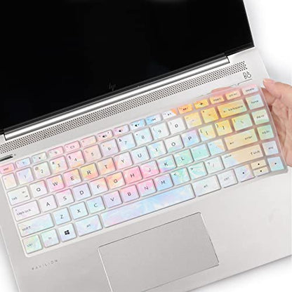 Keyboard Cover for HP Pavilion x360 14 & HP Laptop 14 14-dk 14m-dh 14-dq 14-fq 14-cd/ce/cf 14t-dh200 14-dq0052dx 14-dq2053cl 14-dk0002dx 14m-dh1003dx 14t-dq300 14m-cd0003dx 14-fq0013dx 14-cf0006dx - color: colors